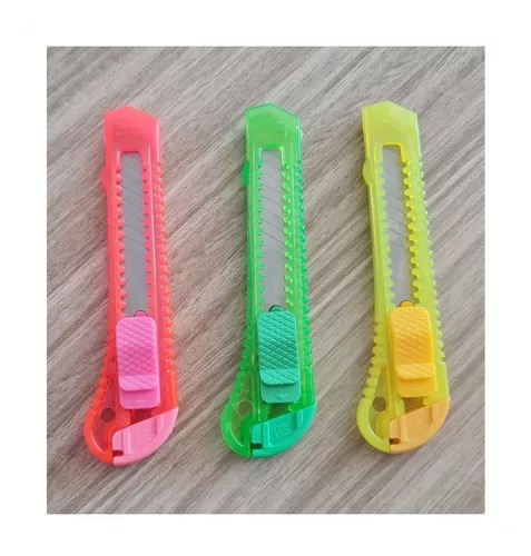 Bisturi Corta Carton Retractil x5 unds